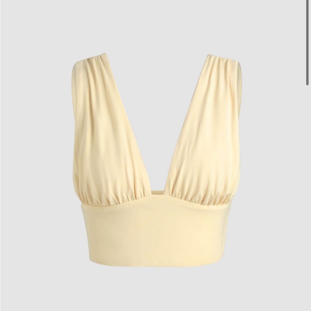 Cider V-neck crop top